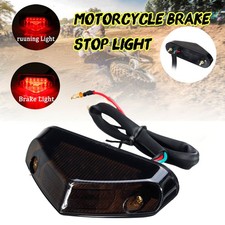Universale Moto12led Moto Faro Fanale Luce  Rosso Stop Posteriore Targa Luci 12v