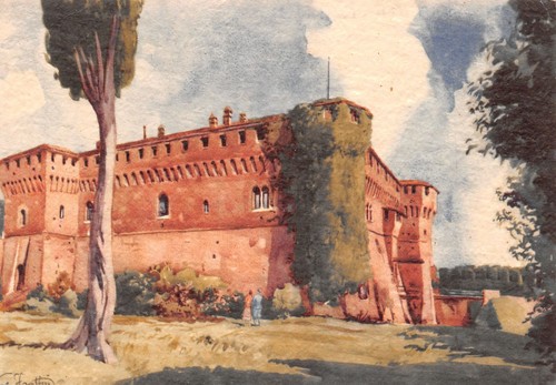 Cartolina cattolica castello - cattolica,