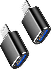 (Certificato Apple Mfi)Lightning Maschio a USB3.0 Femmina Adattatore Cavo OTG, Confezione da 2 Po