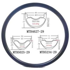 Cerchio bici mtb full fibra di