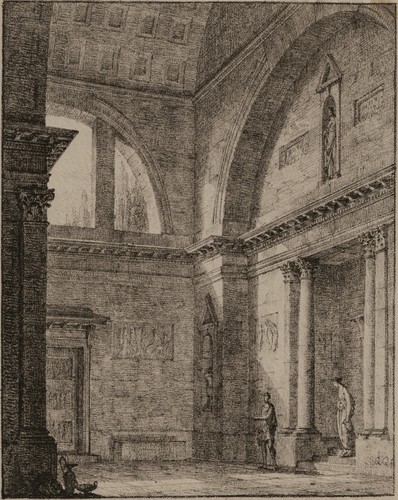 Angelo quaglio veduta interna - angelo,