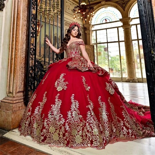 Abito ballo appliques - da,