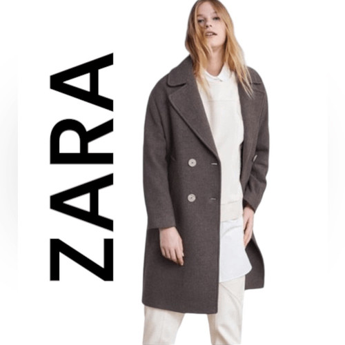 Cappotto lana zara taglia s - lana,