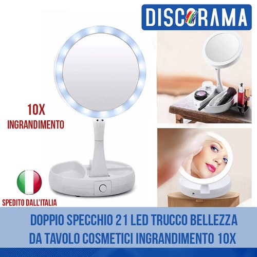 Doppio specchio led trucco - led,