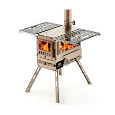 Stufa Tenda da Campeggio da Esterno con Forno, Stufa a Legna Portatile con Camino...