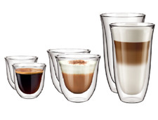 2 tazze da tè in vetro