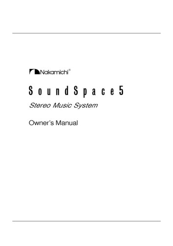 Nakamichi soundspace manuale - nakamichi, soundspace-5