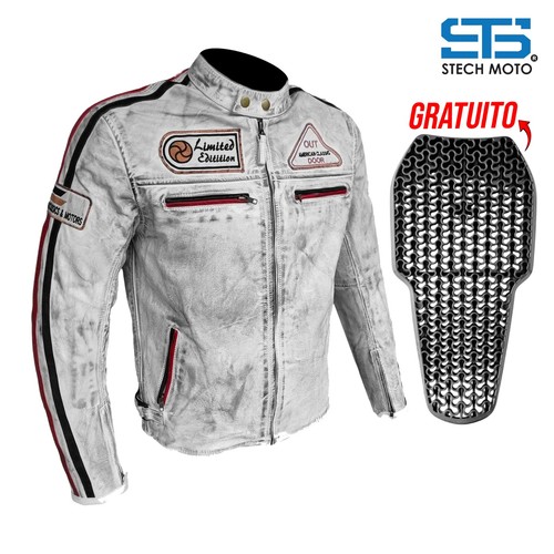 Giubbotto moto pelle da - moto, in