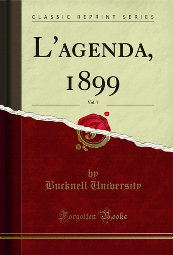 Agenda 1899 vol 7 - 1899,,