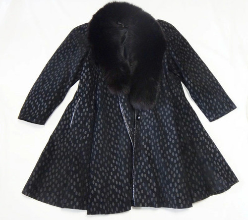 Cappotto lungo pelliccia - , di