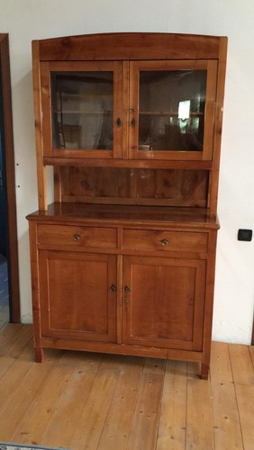 Credenza antica con - , vetrina