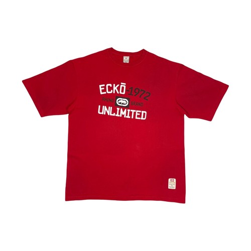 Y2k ecko shirt rossa uomo - t-shirt, da