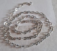 COLLANA IN ORO 18 CARATI KT 750 GOLD WHITE COLLANE CATENA 45 CM