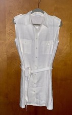 LONGHIN ￼Dress White Linen