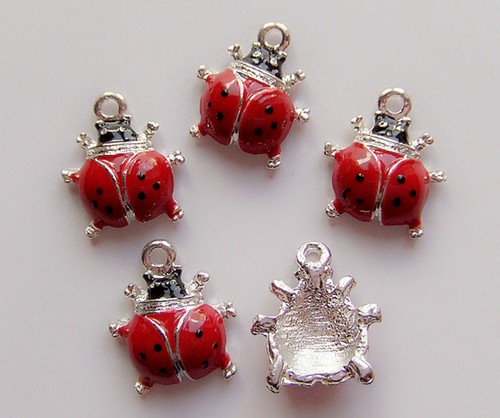 4pz ciondoli coccinella