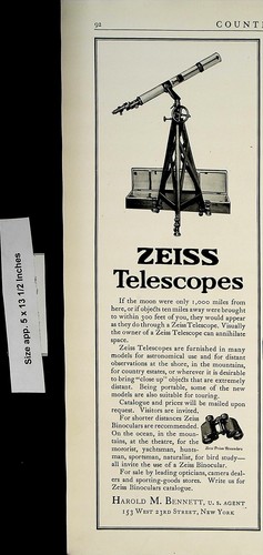 1922 zeiss telescopi horld - zeiss,
