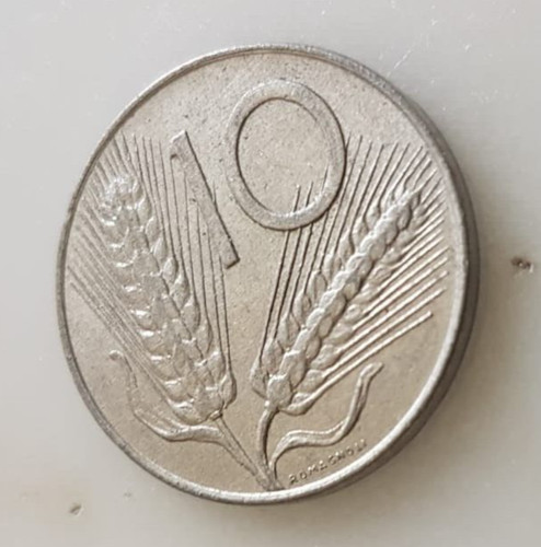 Moneta lire spighe del - moneta, 10