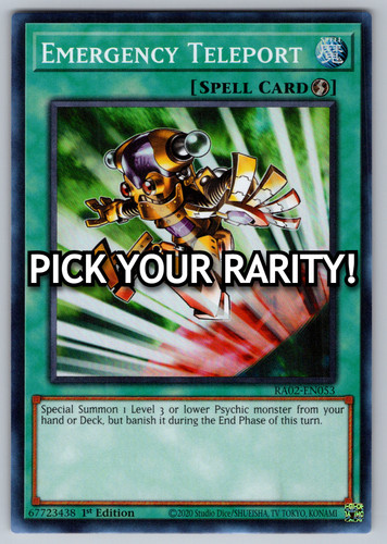 Teletrasporto emergenza yugioh - emergenza,
