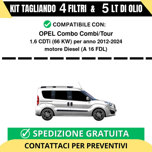 Tagliando per opel combo - per,