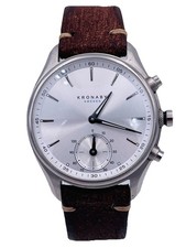 Orologio SmartWatch Kronaby 44mm Acciaio/Pelle A1600SLM/475 Scontatissimo Nuovo