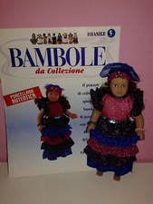 LOTTO 12 BAMBOLE DEL MONDO PORCELLANA COLLEZIONE FABBRI EDITORE CON FASCICOLI