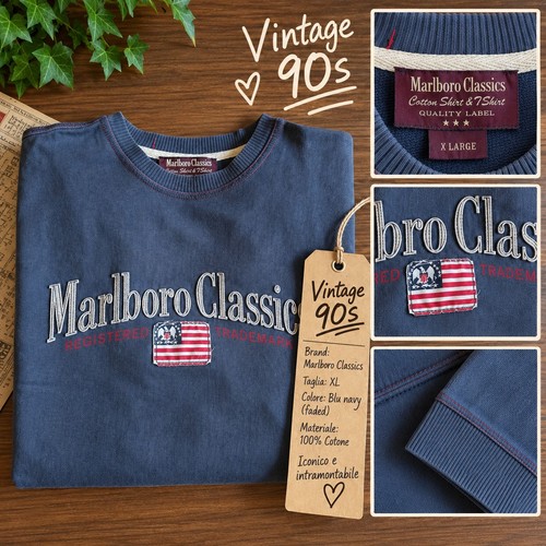 Marlboro classics felpa uomo - classics,