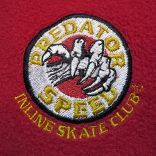 Gilet in pile rosso Predator