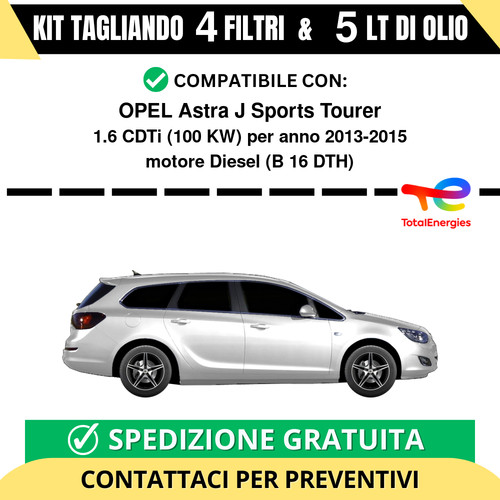 Tagliando per opel astra - per, j