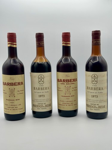 Lotto barbaresco barbera - barbera, 1970