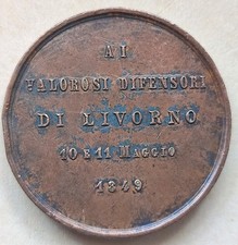 MEDAGLIA MUNICIPIO LIVORNO AI