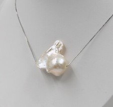 Collana di perle 27 mm bianche