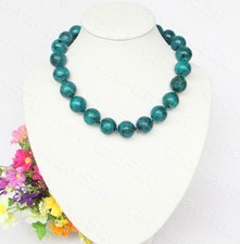 Collana perle crisocolla verde