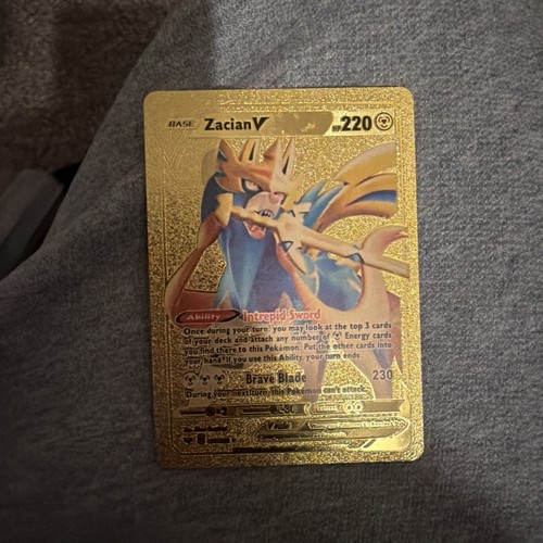Carta pokémon zacian - pokémon, v