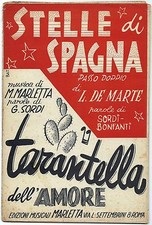 Stelle di Spagna e Tarantella dell'Amore_Marletta, 1949_Spartito vari strumenti*