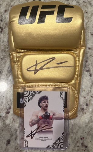 Guanto oro autografato ufc - oro,