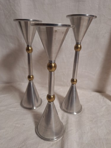Pezzi candelabri metallo - 3, in
