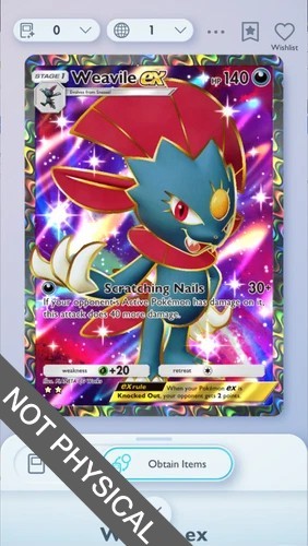 Pokemon tcg pocket weavile - pokemon,