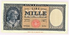Italy: Banca d'Italia 1000