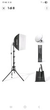 RALENO Softbox LED da 50 W Luce Fotografica 50x50 cm con Lampadina Ufo