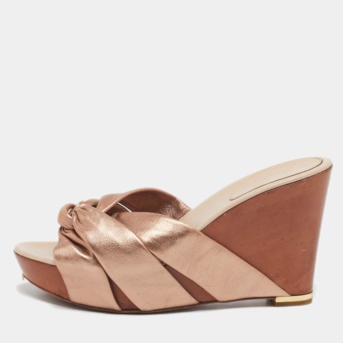 Sandali con zeppa - in, oro