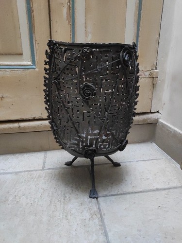 Vaso portaombrelli brutalista - vaso,
