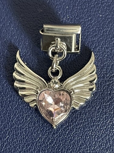 Charm cuore ali angelo - cuore,