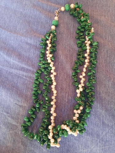 Collana multifilo perle e - collana,