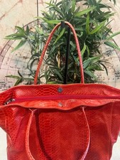 Maxi borsa stampa pitonata