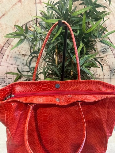 Maxi borsa stampa pitonata