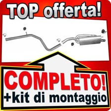 Scarico Completo per FIAT BRAVO II 1.9 D Multijet con DPF con CHROM