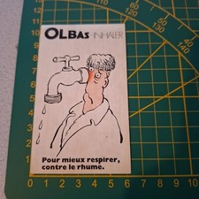 adesivo vintage STICKER kleber olbas inhaler mod b