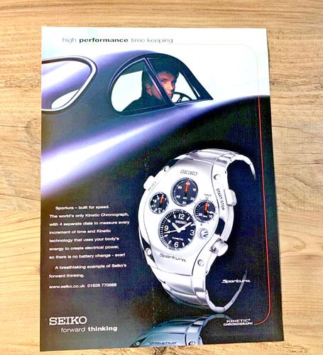 Seiko sportura kinetic watch - sportura,