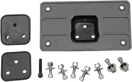 Supporto porta targa - porta, nero