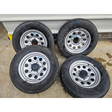 205/70 R15 SET 4 CERCHI IN FERRO + GOMME RUOTE BRIDGESTONE SUZUKI JIMNY (FJ)